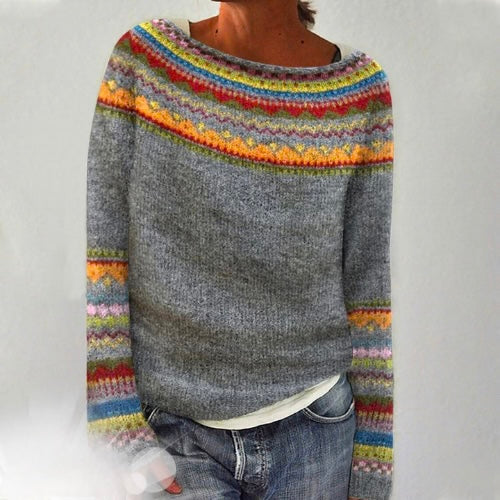 Kaira — Sweter w stylu retro